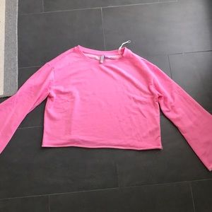 H&M neon pink pullover sweatshirt